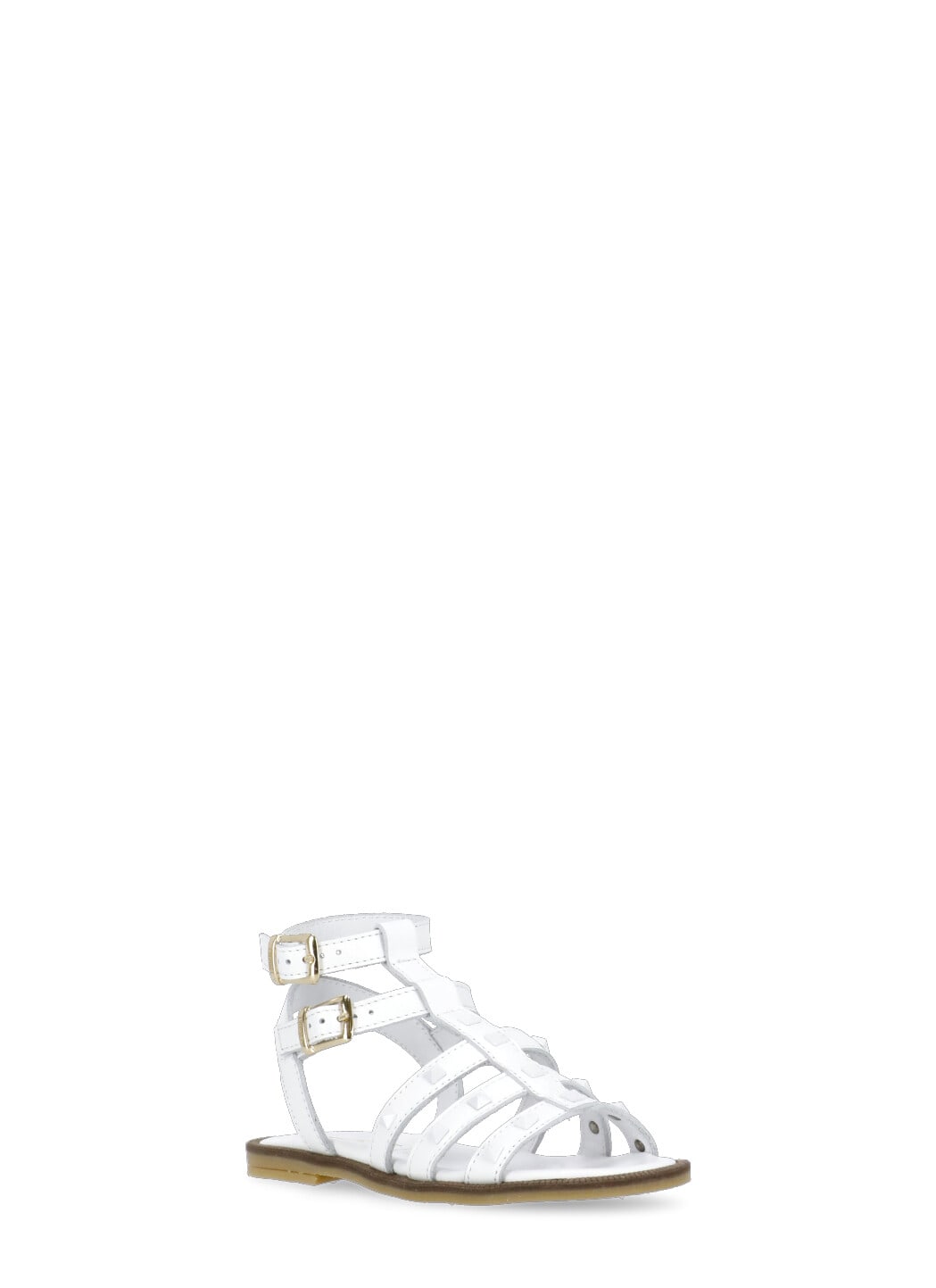 Shop Twinset Leather Slipper In White