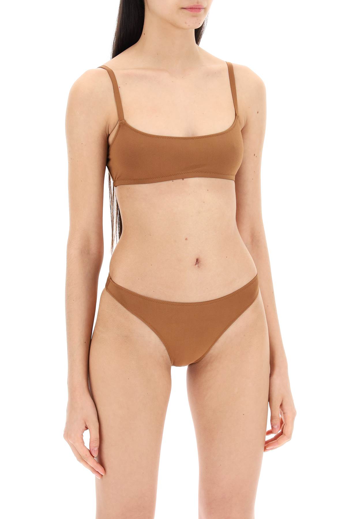 Shop Lido Eleven-piece Bikini In Bronze (brown)