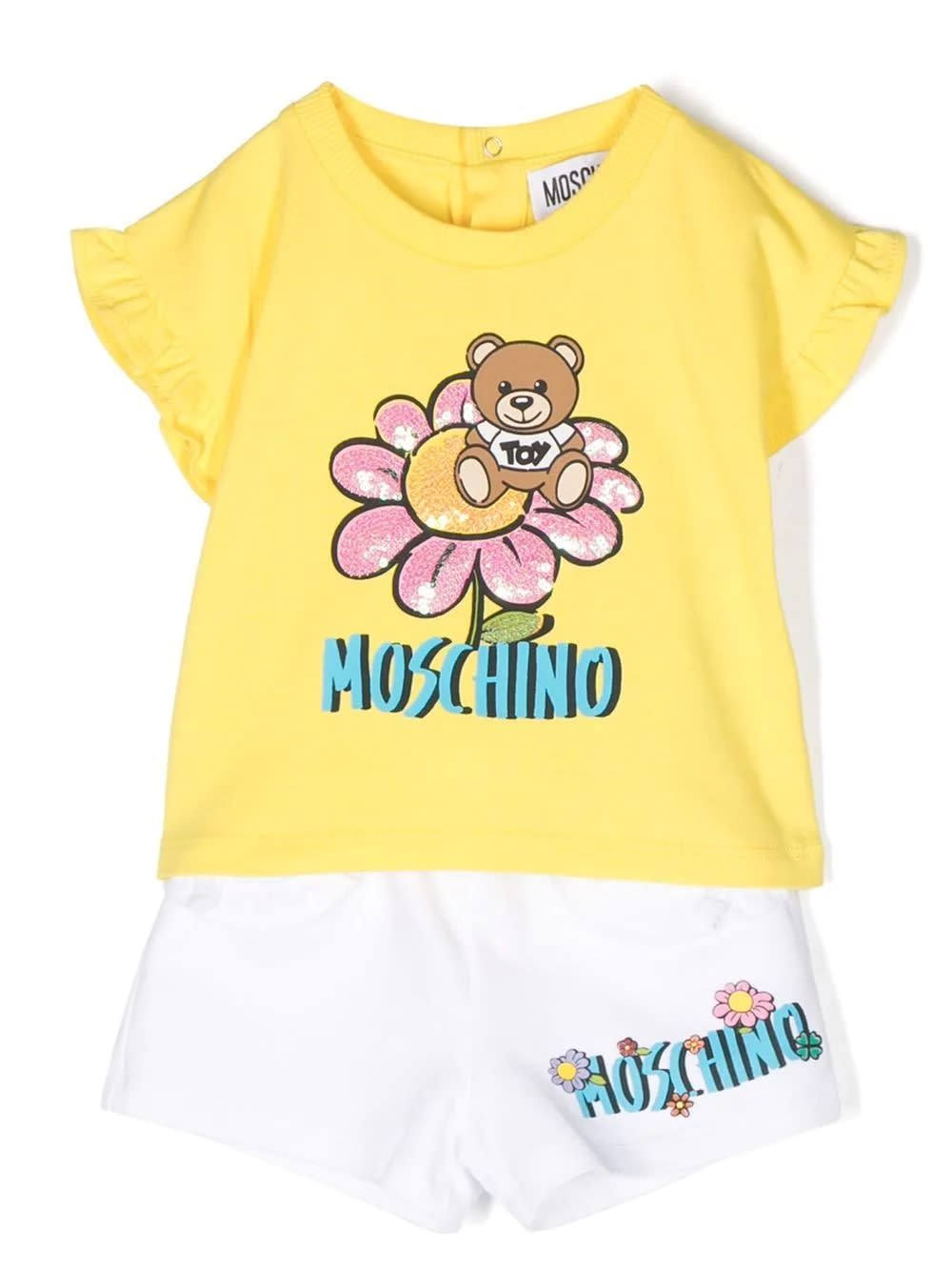 Moschino Babies' Tracksuit In White