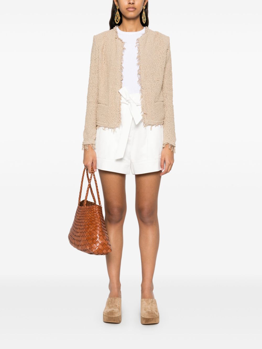 Iro Hannou Cotton Blend Shorts In White