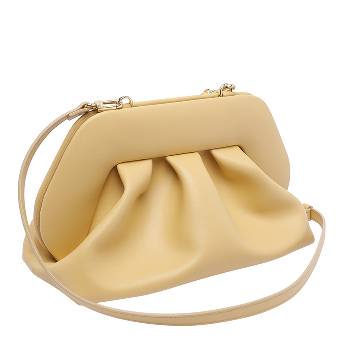 Themoirè Versatile Cross-body Bag Top Handle In Yellow