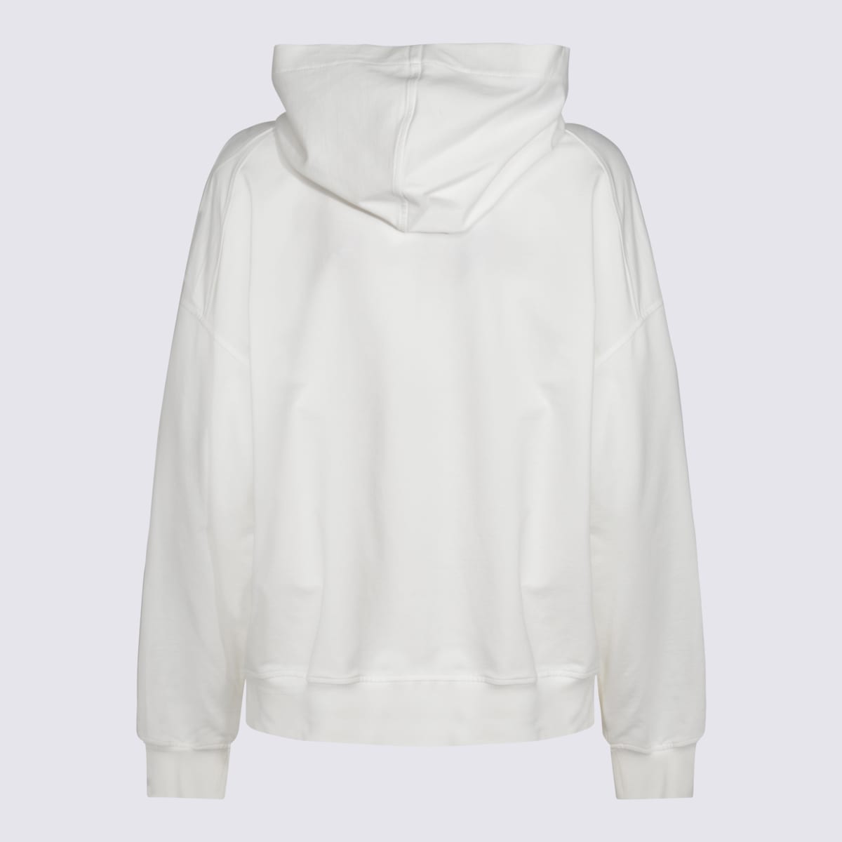 Brunello Cucinelli White Cotton Sweatshirt In Natural