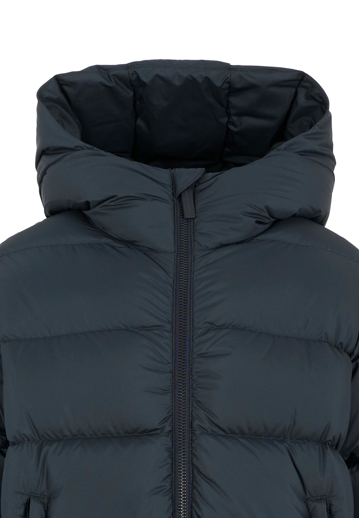 Colmar Blue Down Jacket For Kids With Logo In Blue