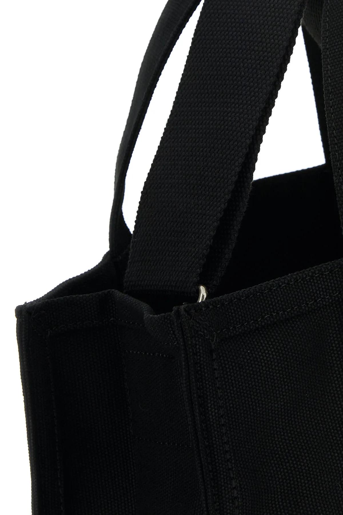 Shop Apc Black Canvas Cabas Shopping Bag In Lzz Black