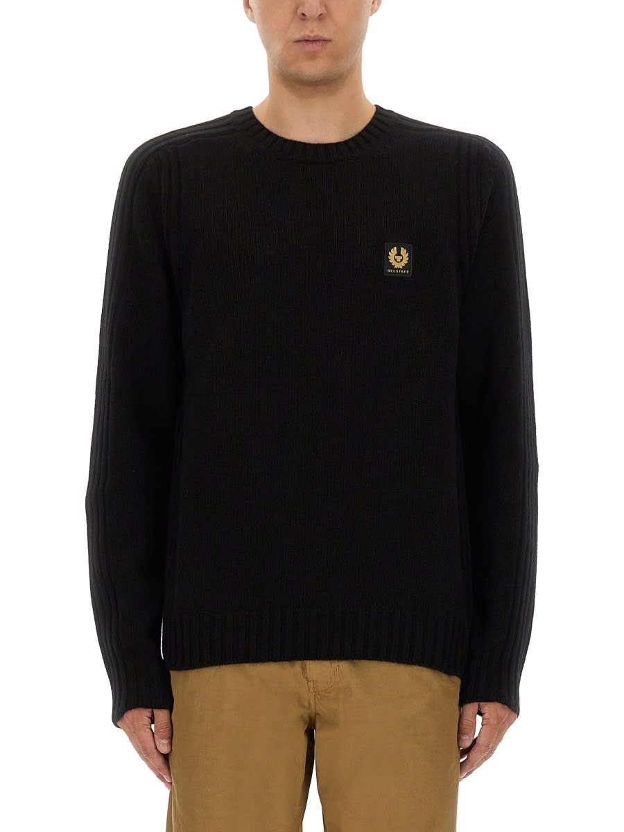 Belstaff Sweatshirt With Logo Patch In Black