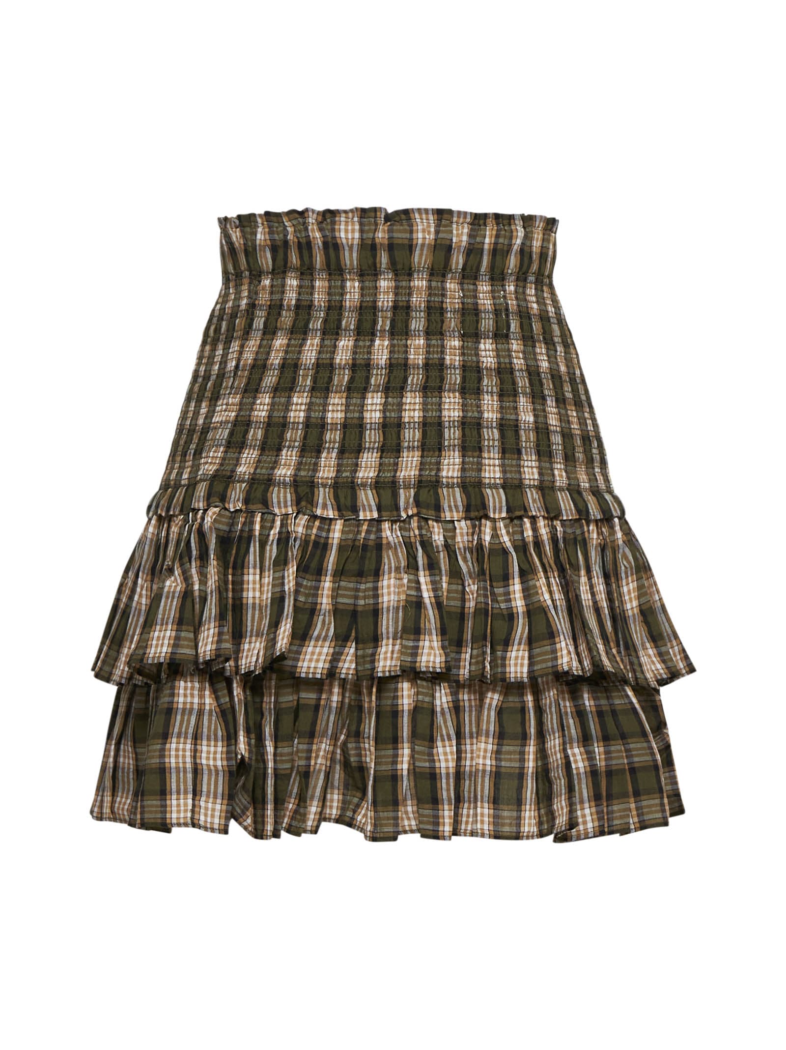 Shop Marant Etoile Skirt In Khaki/ochre