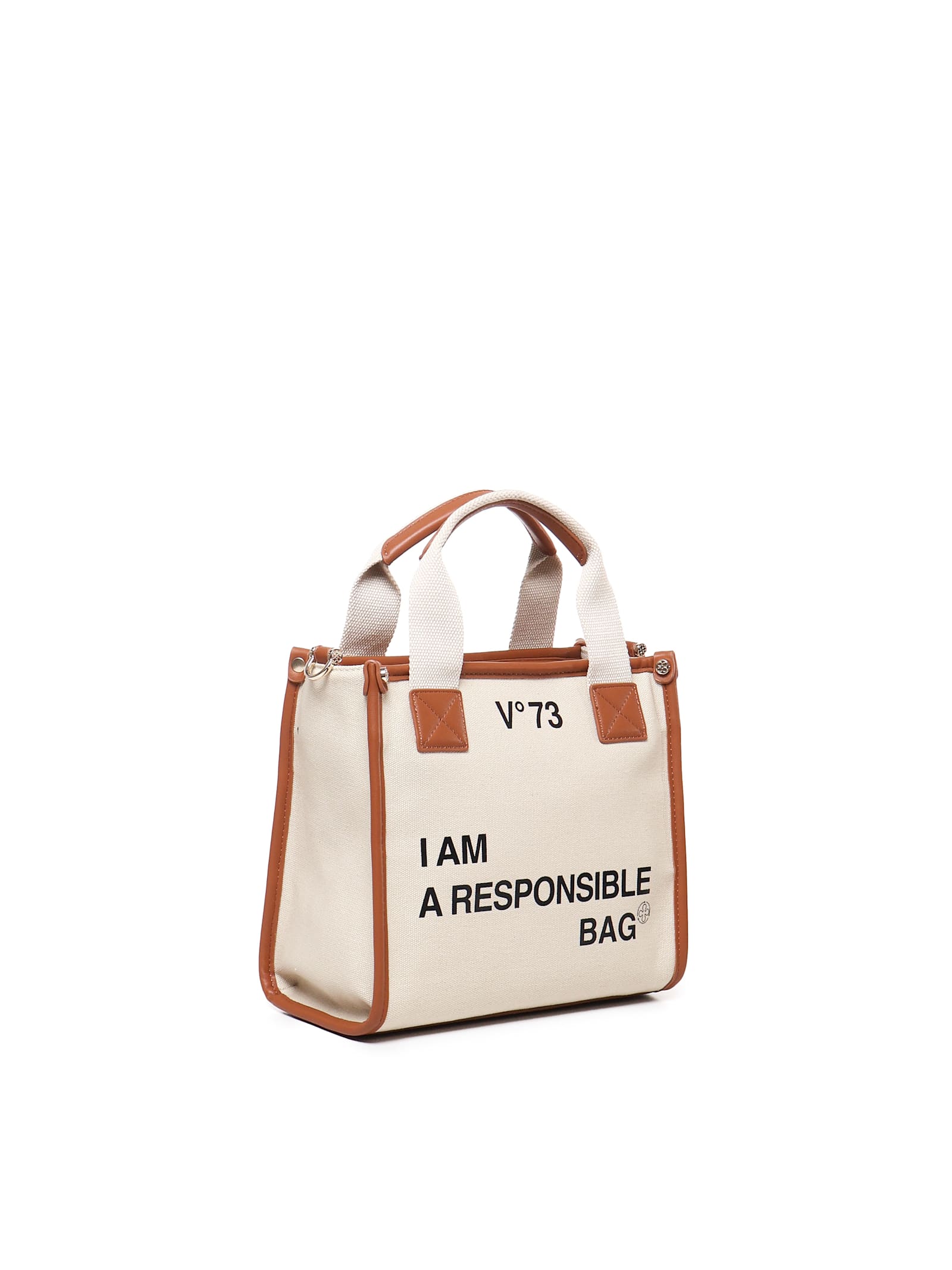 V73 RESPONSIBILITY TOTE BAG IN CANVAS