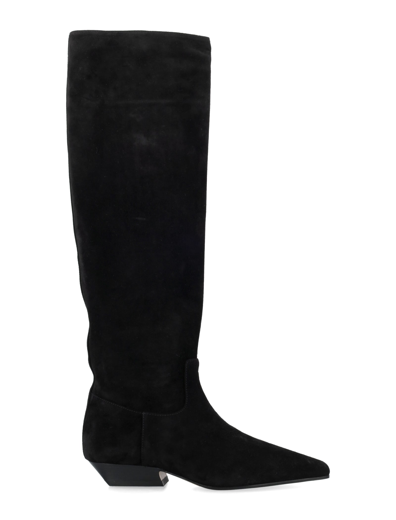 Shop Khaite Marfa Knee Boots In Black