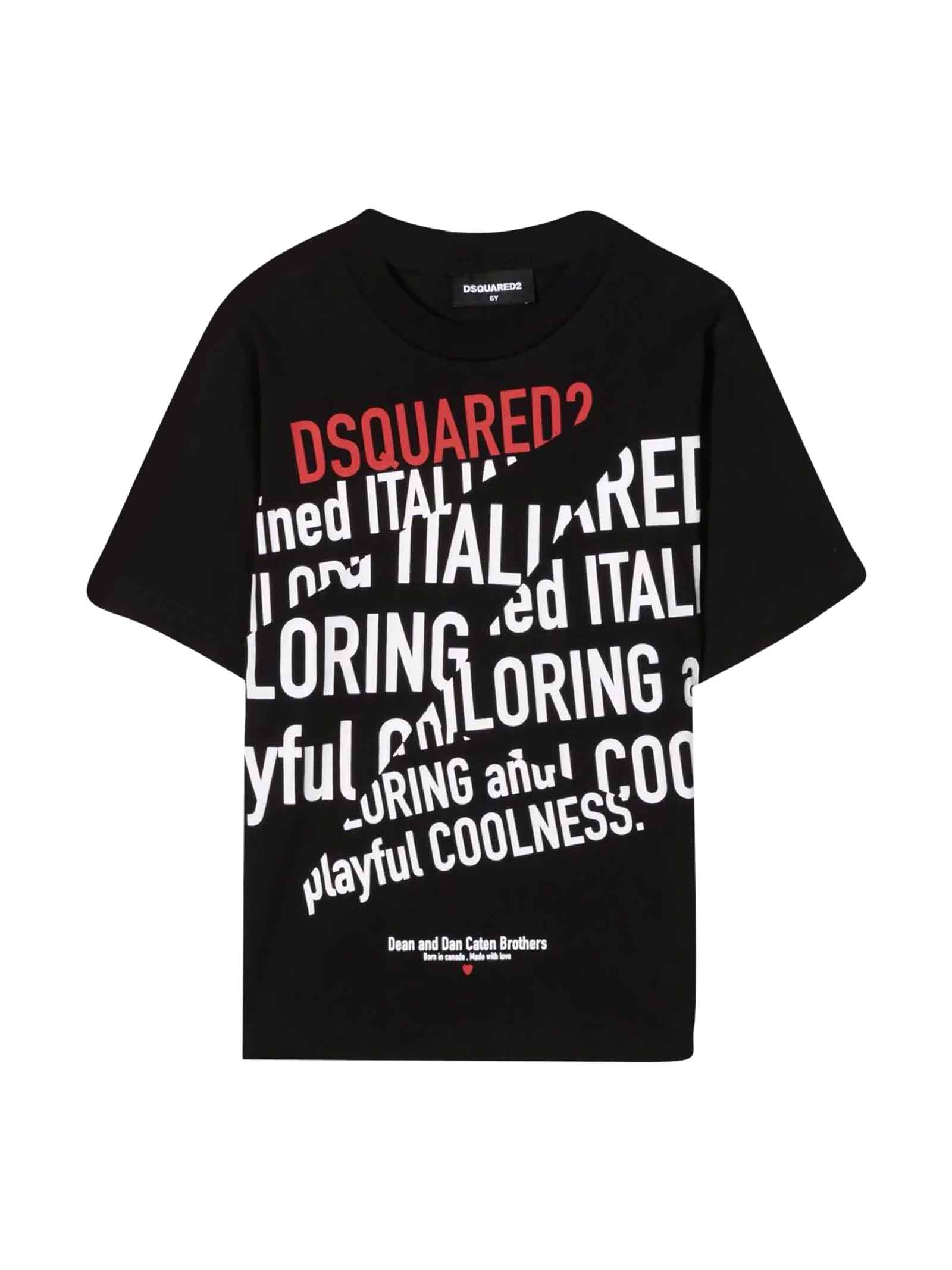 Dsquared2 Black T-shirt Teen Unisex