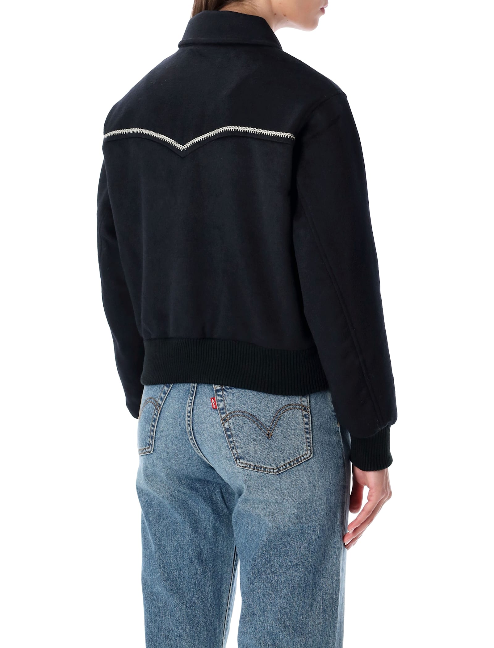 Levi's Levi S Lennox Rodeo Western Wool-blend Jacket In Black