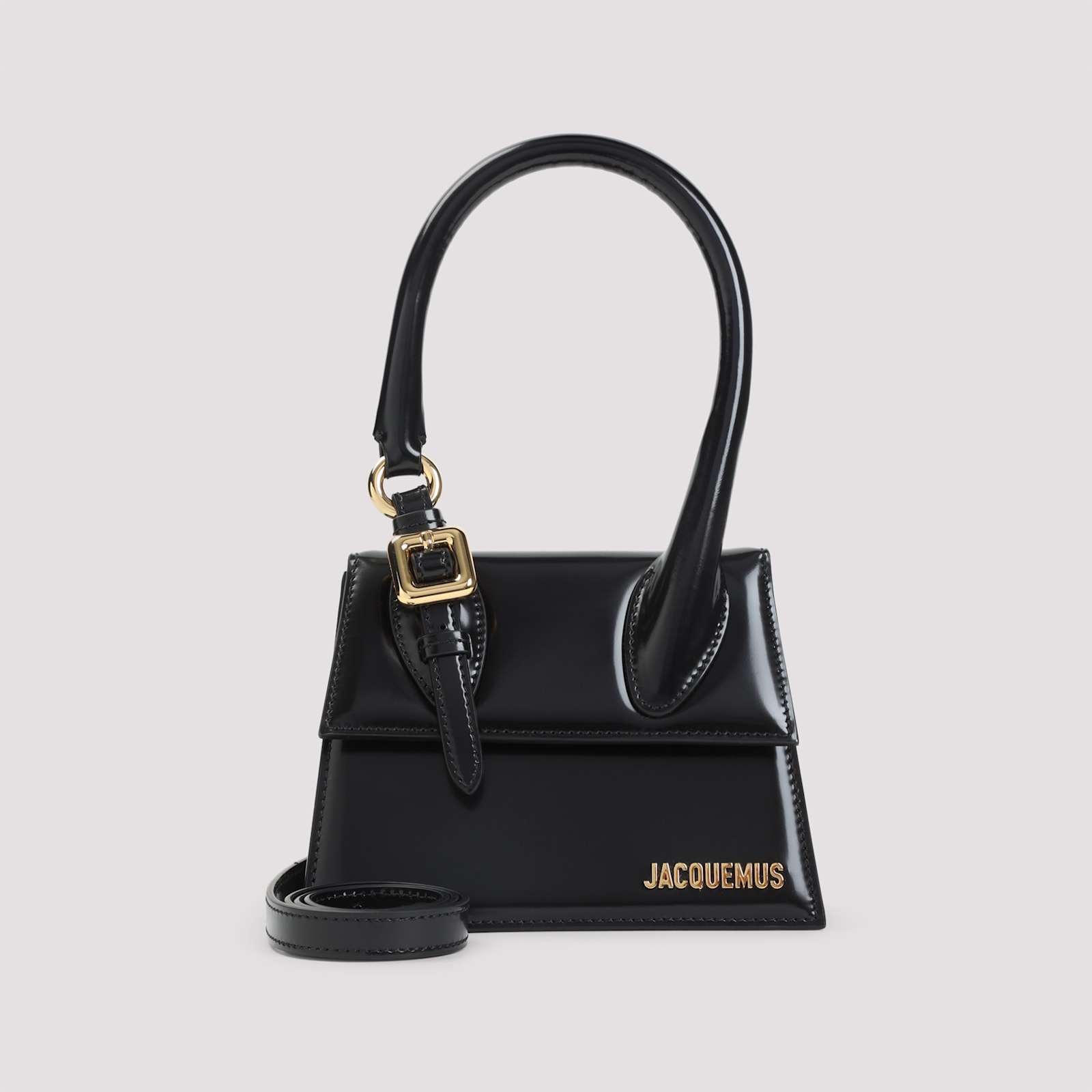 Jacquemus Le Chiquito Moyen Boucle Handbag In Black