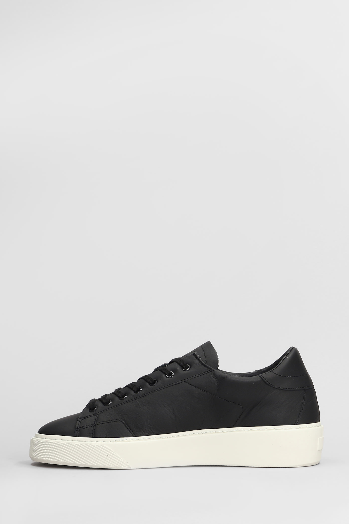 Shop Date Levante Sneakers In Black Leather