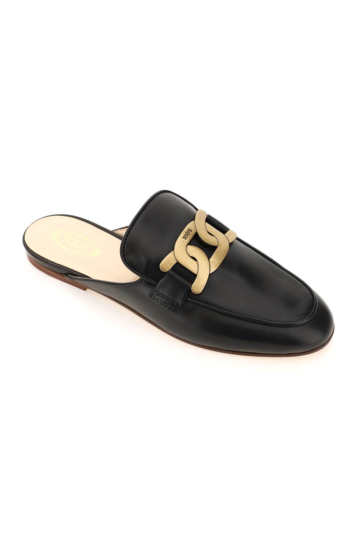 Shop Tod's Kate Leather Sabot In Nero (black)