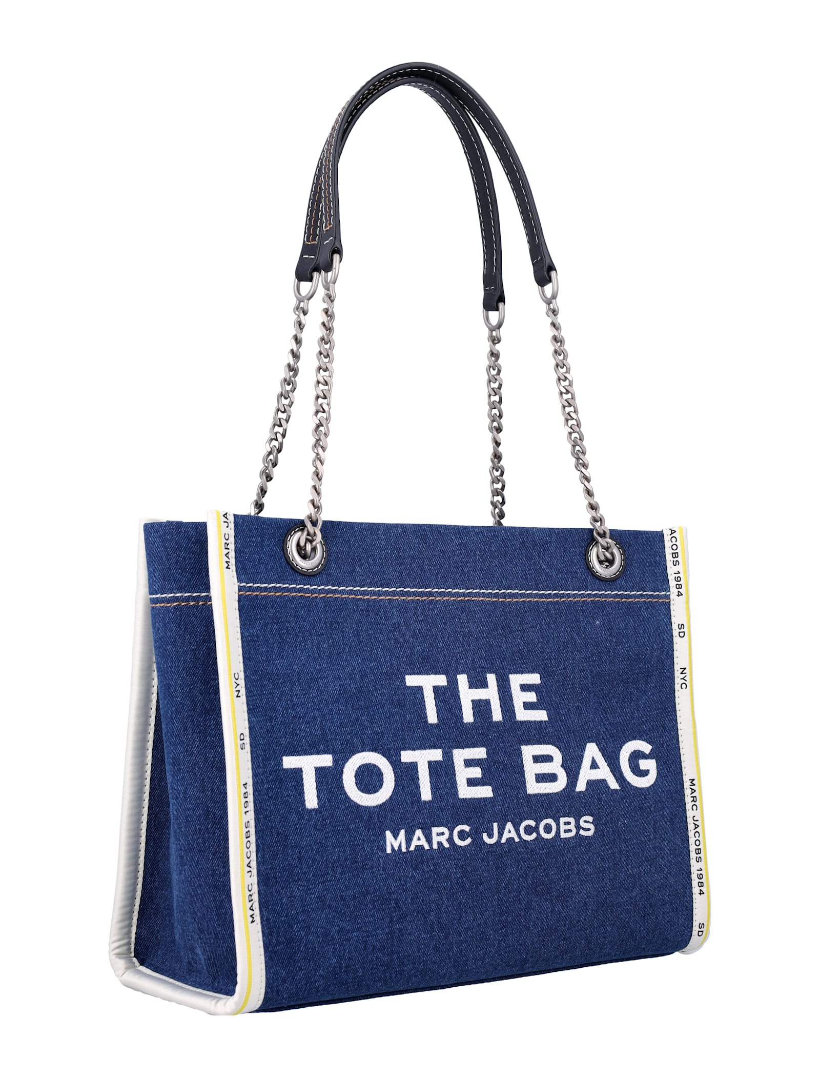 Shop Marc Jacobs The Medium Tote Bag In Dark Wash