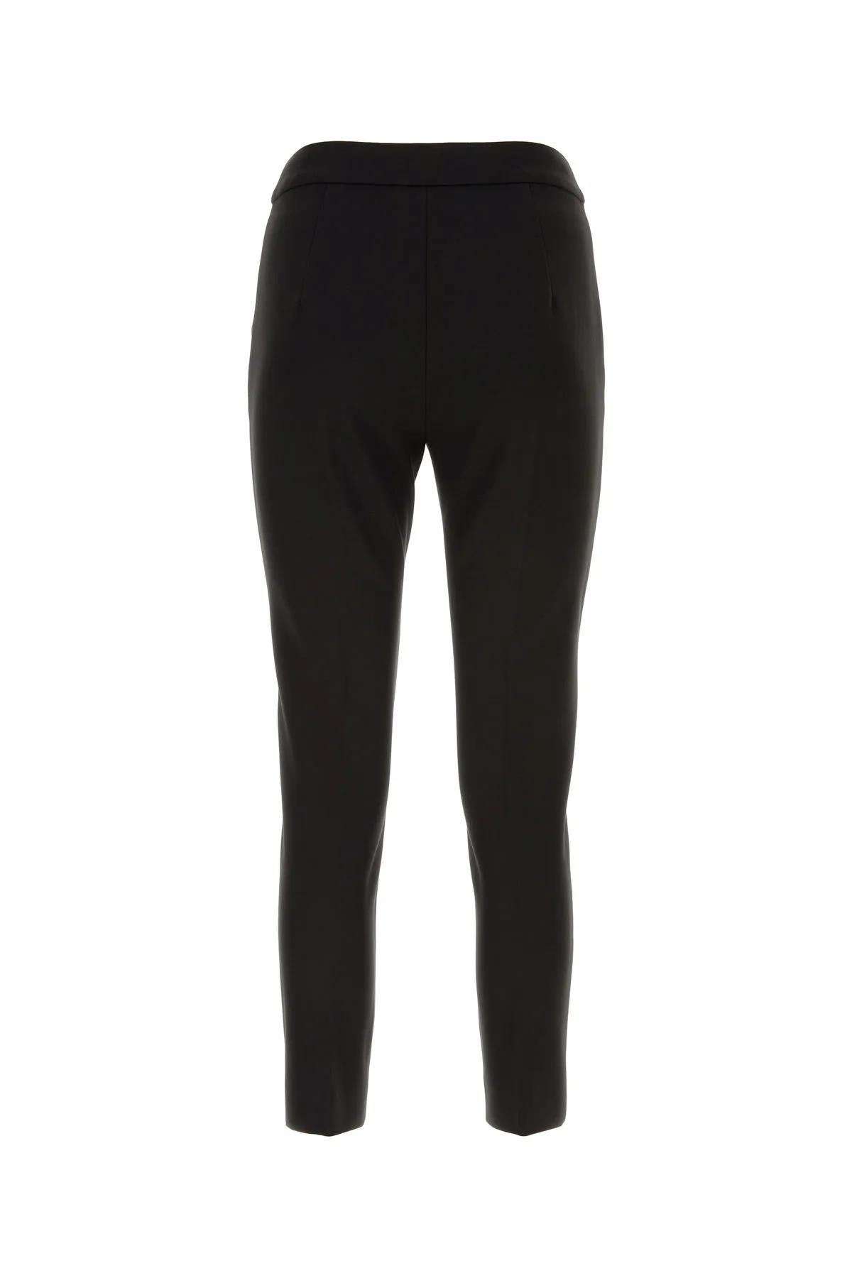 Shop Max Mara Black Stretch Viscose Blend Pegno Pant