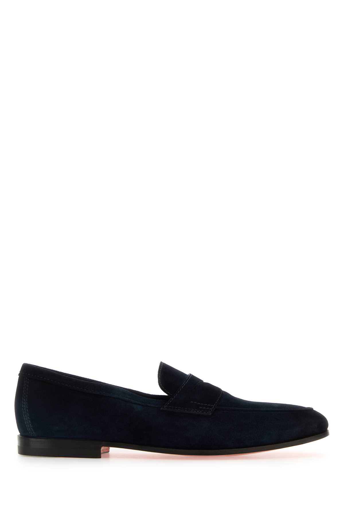 Navy Blue Suede Carlos Loafers