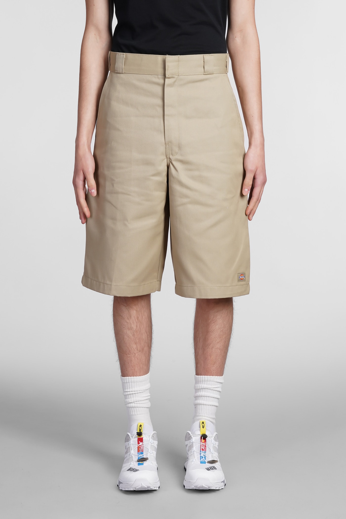 Dickies Polyester Blend Knee Length Shorts With Waist Belt Loops In Multi