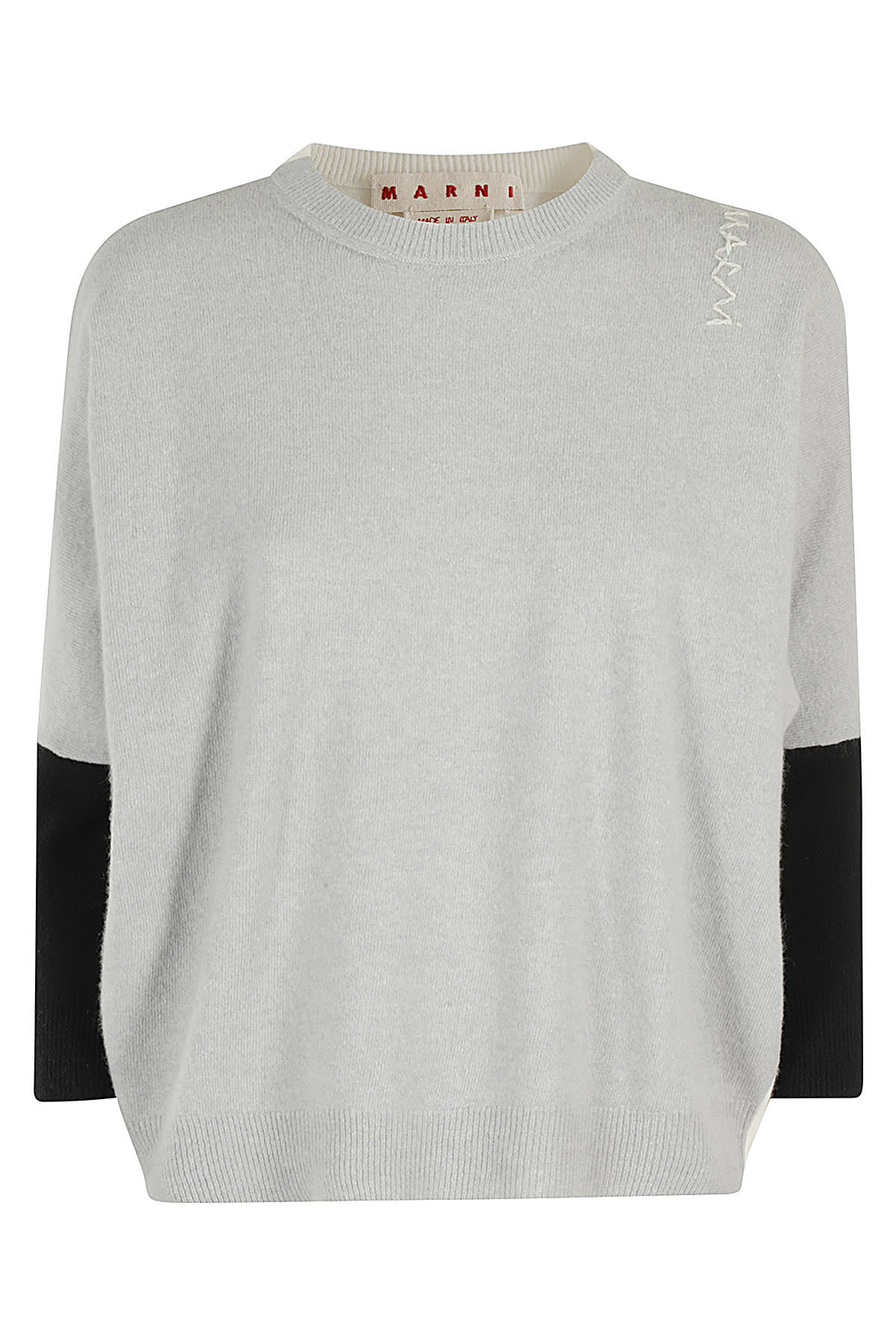 Shop Marni Roundneck Sweater In Sodium