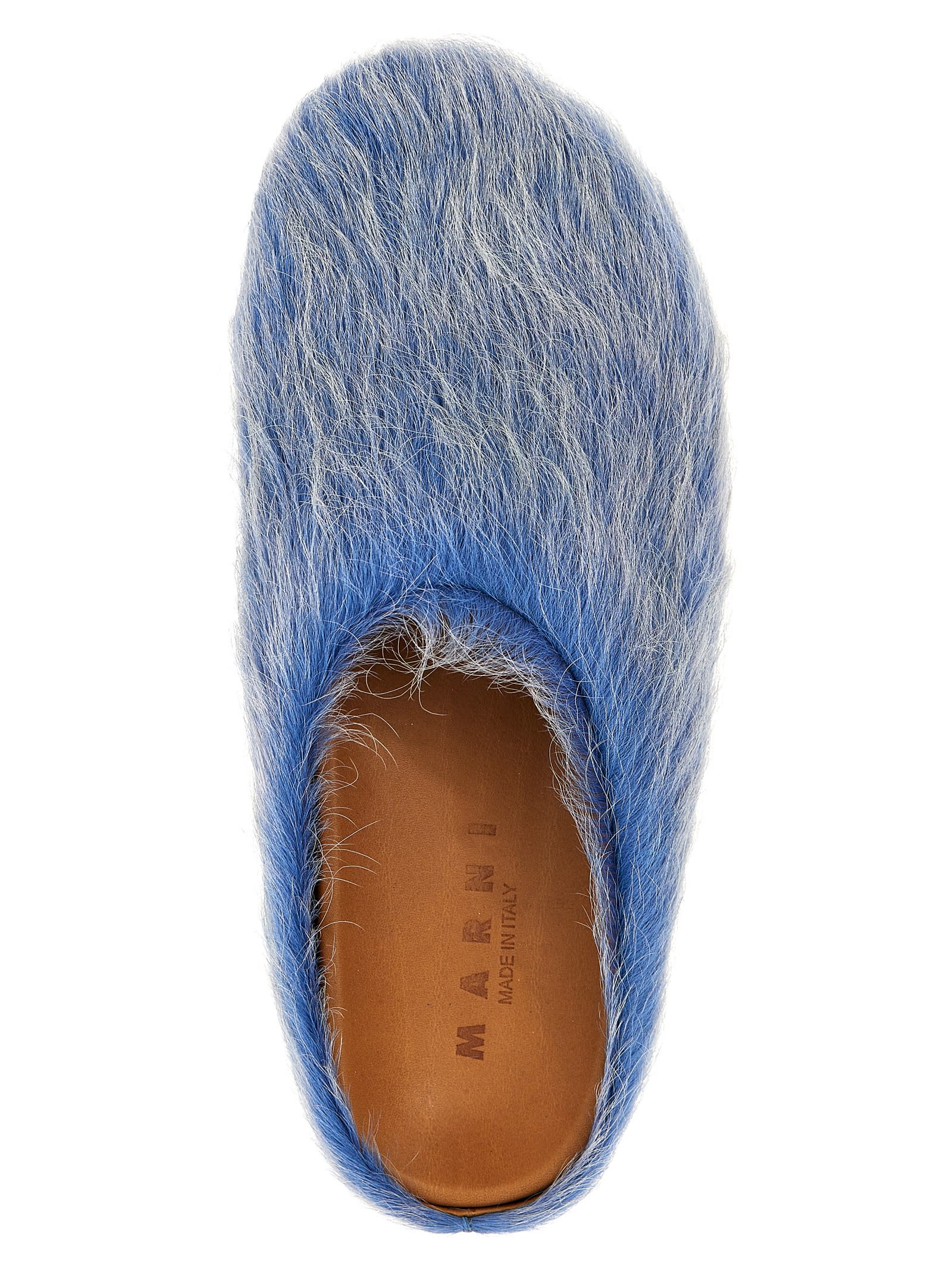 Shop Marni Fussbett Sabots In Light Blue