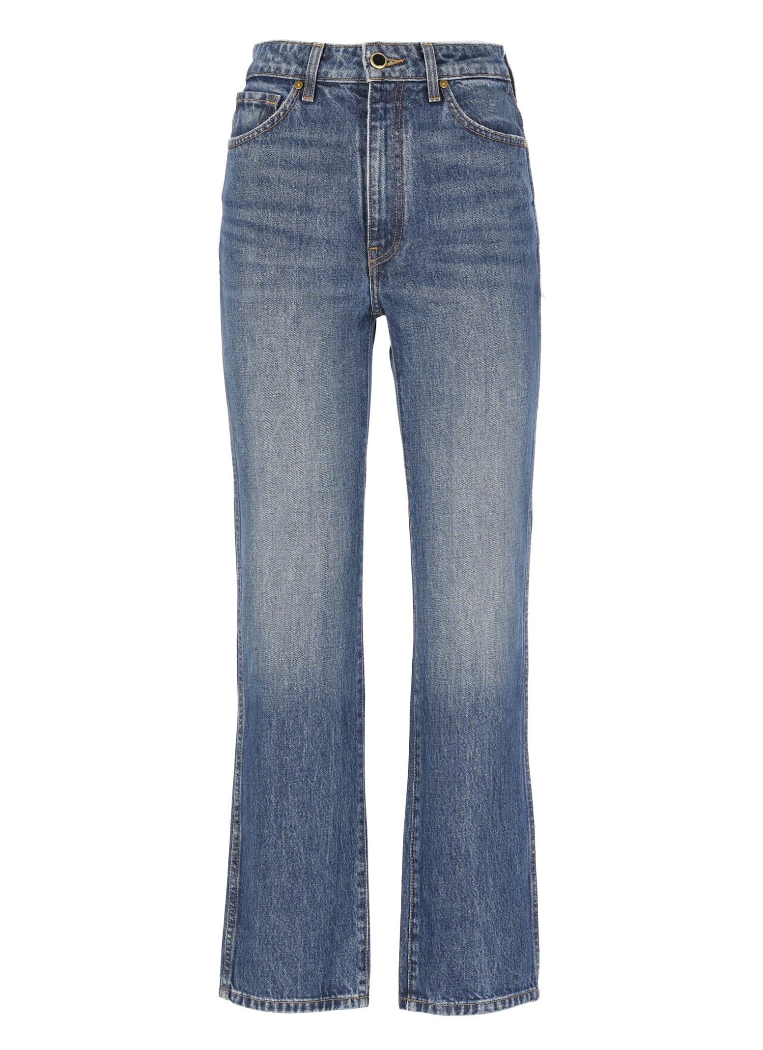 Shop Khaite Abigail Jeans In Blue