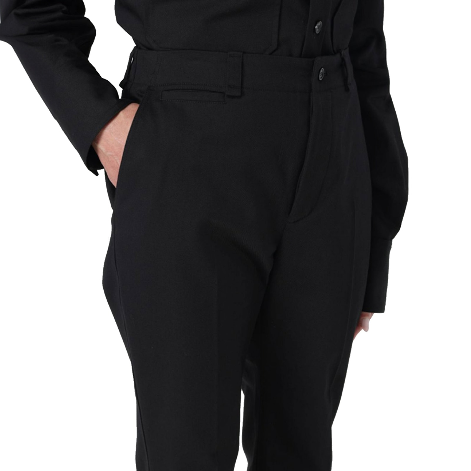 Saint Laurent Cotton Pants Women In Black
