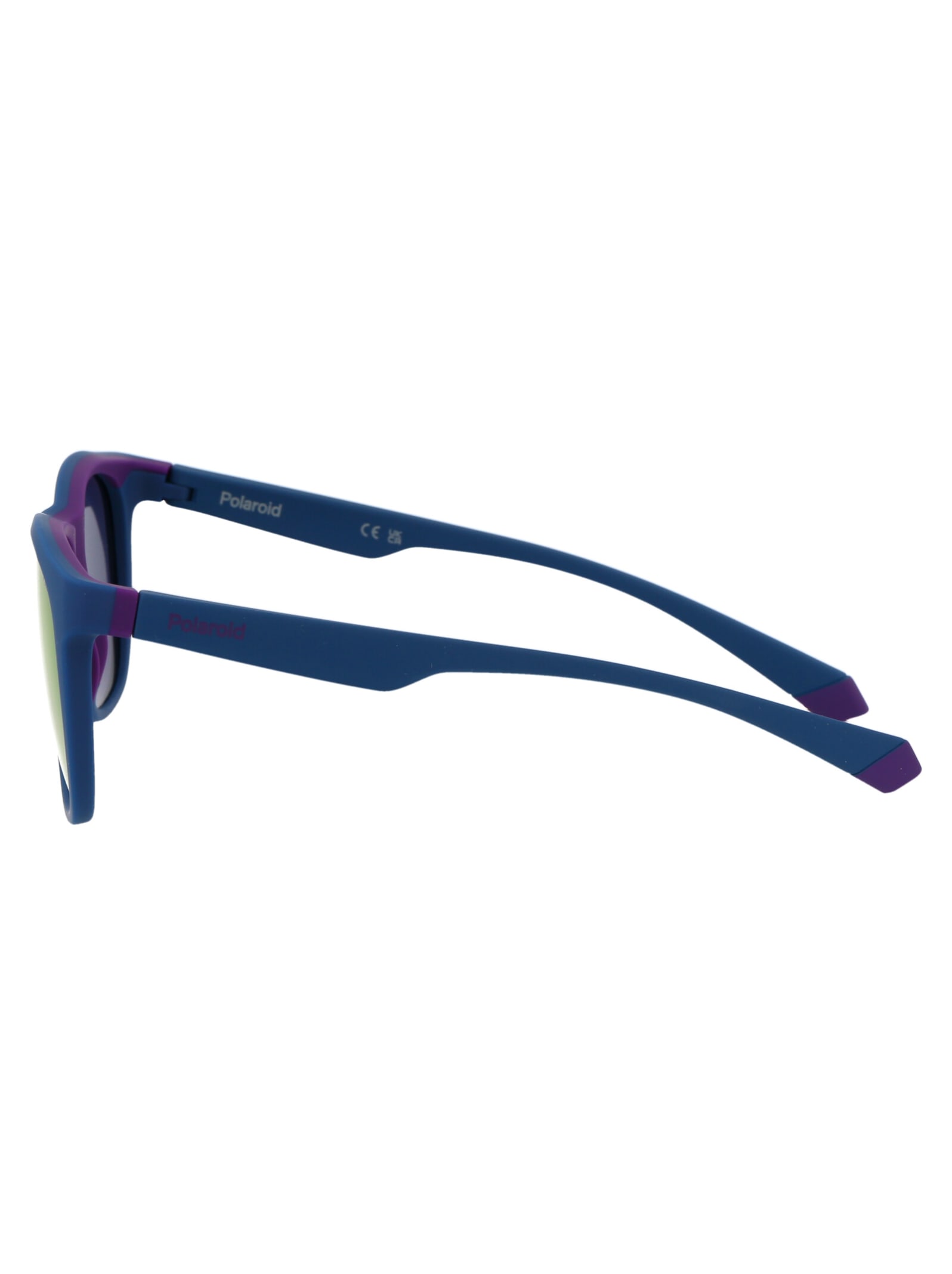 Shop Polaroid Pld 2140/s Sunglasses In 802mf Semimattblue Violet Azure