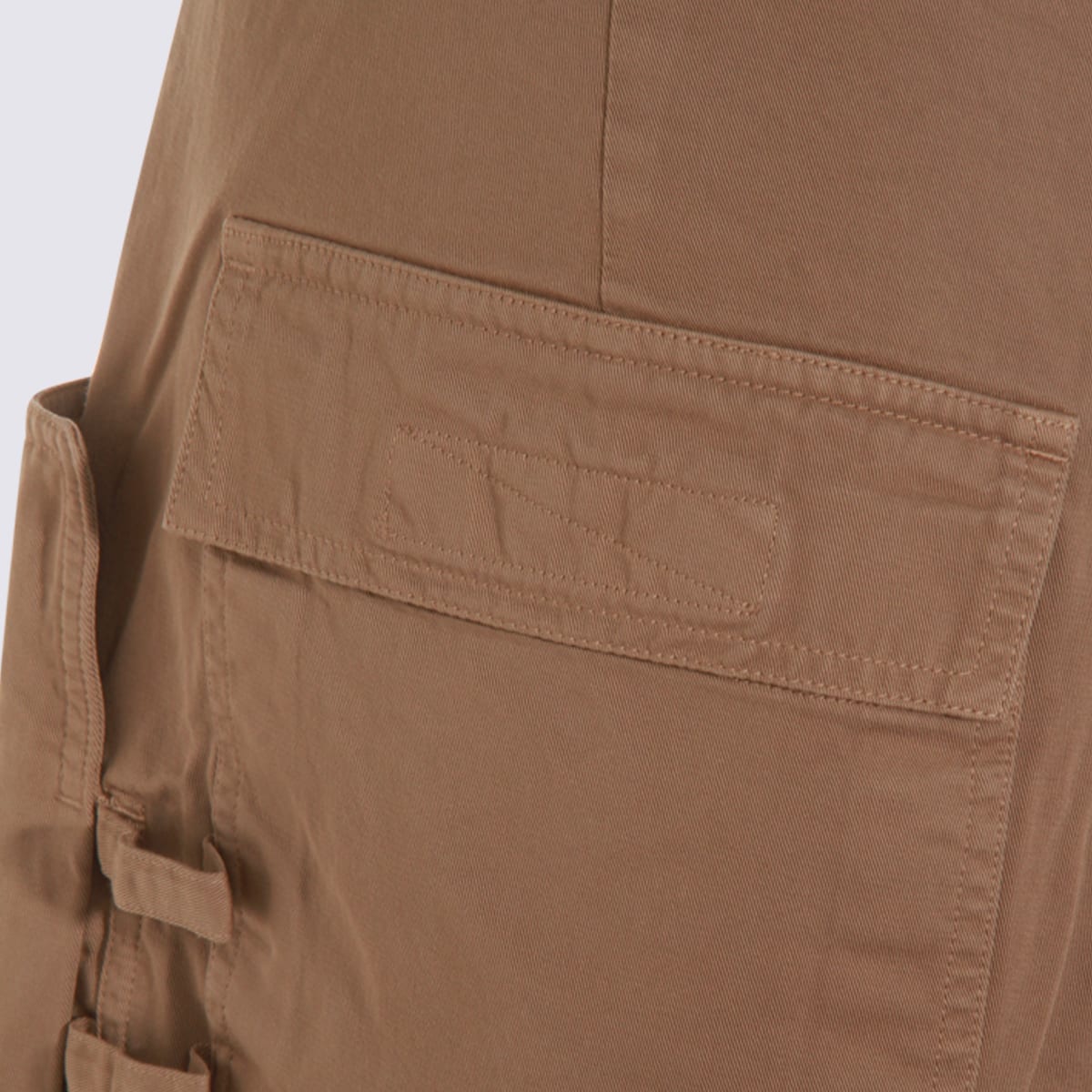 Drkshdw Brown Cotton Stefan Cargo Pants In Brown