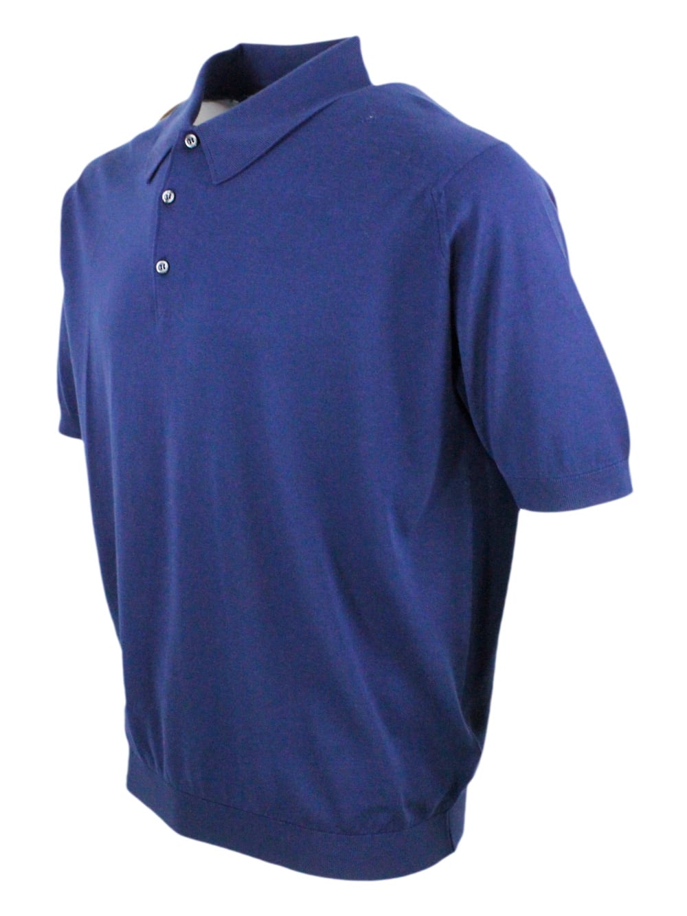 Shop John Smedley Polo Shirt In Blue