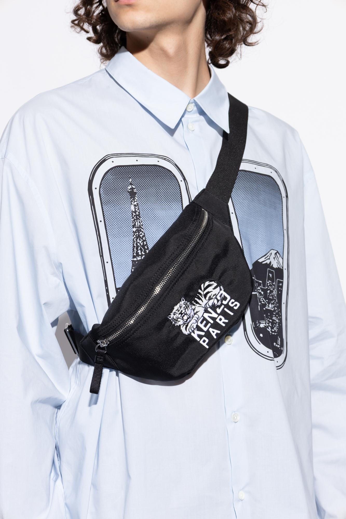 Kenzo Dog Waist Bag In Black
