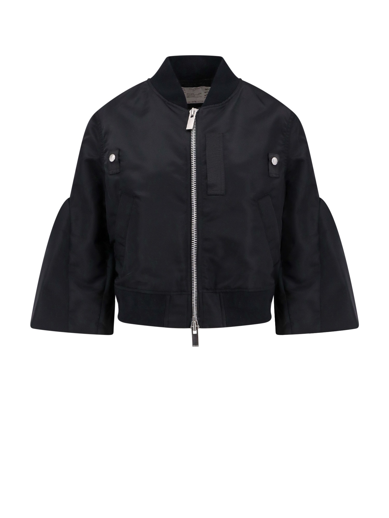 Shop Sacai Jacket In Black