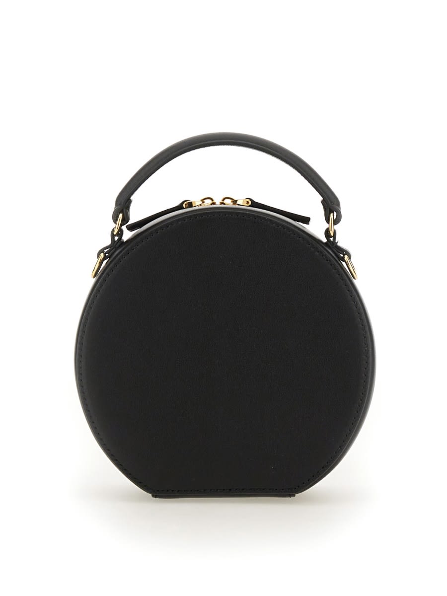 Valentino Garavani Vlogo Signature Leather Mini Bag In Black