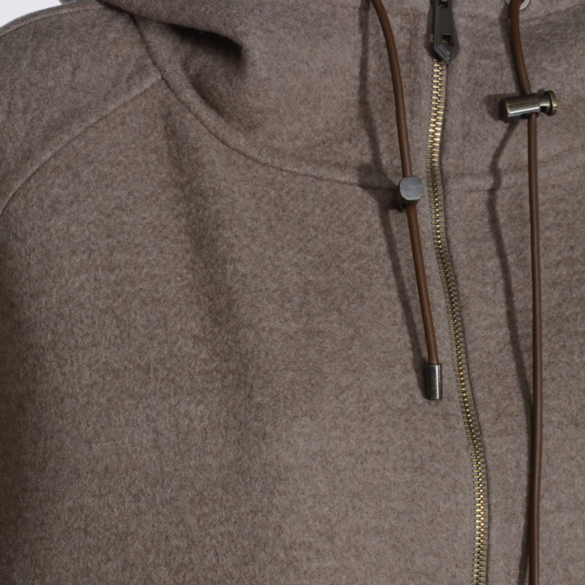 Max Mara Beige Cashmere Gradi Coat In Gray