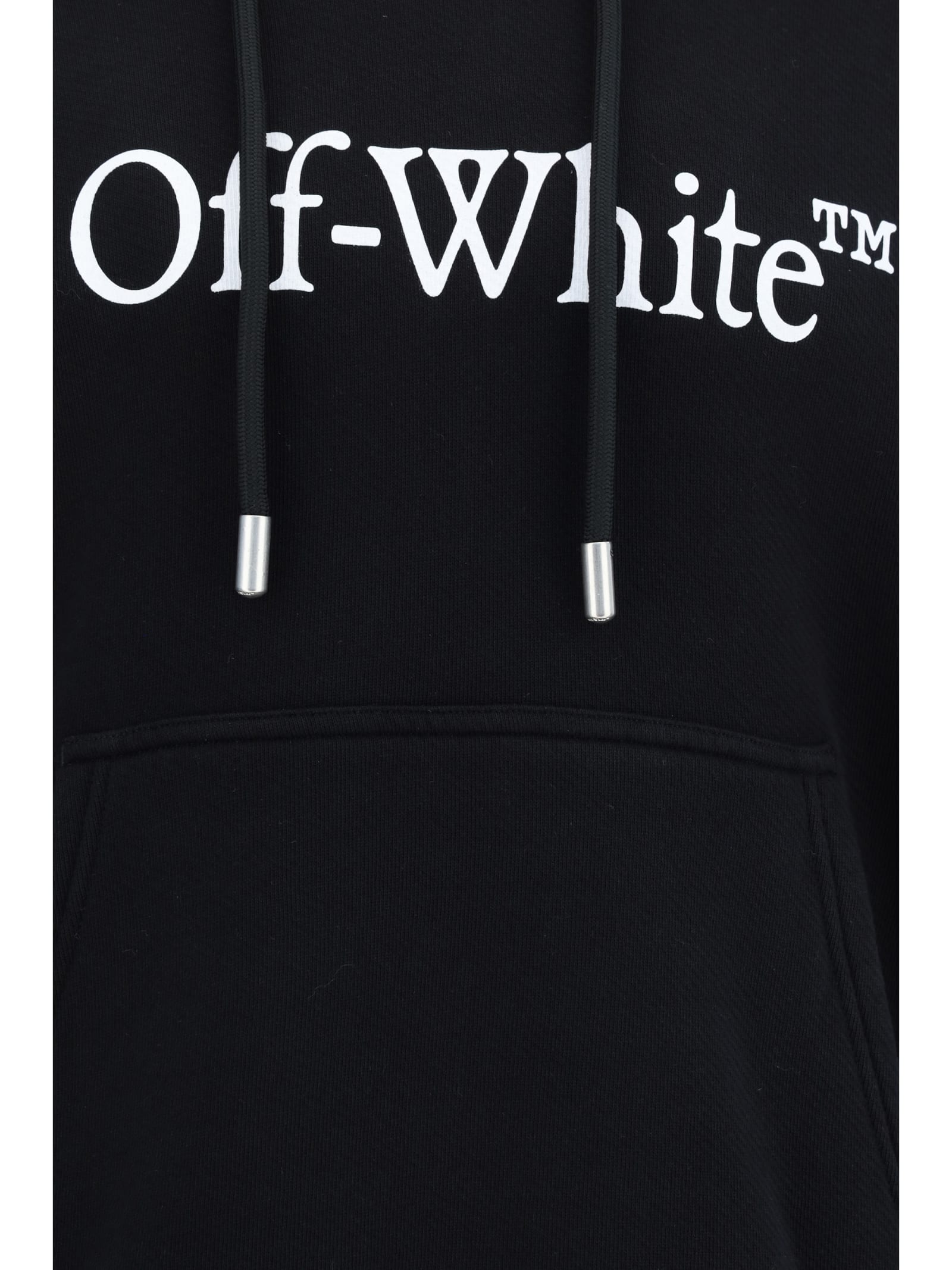 Shop Off-white Big Bookish Skate Hoodie In Black White
