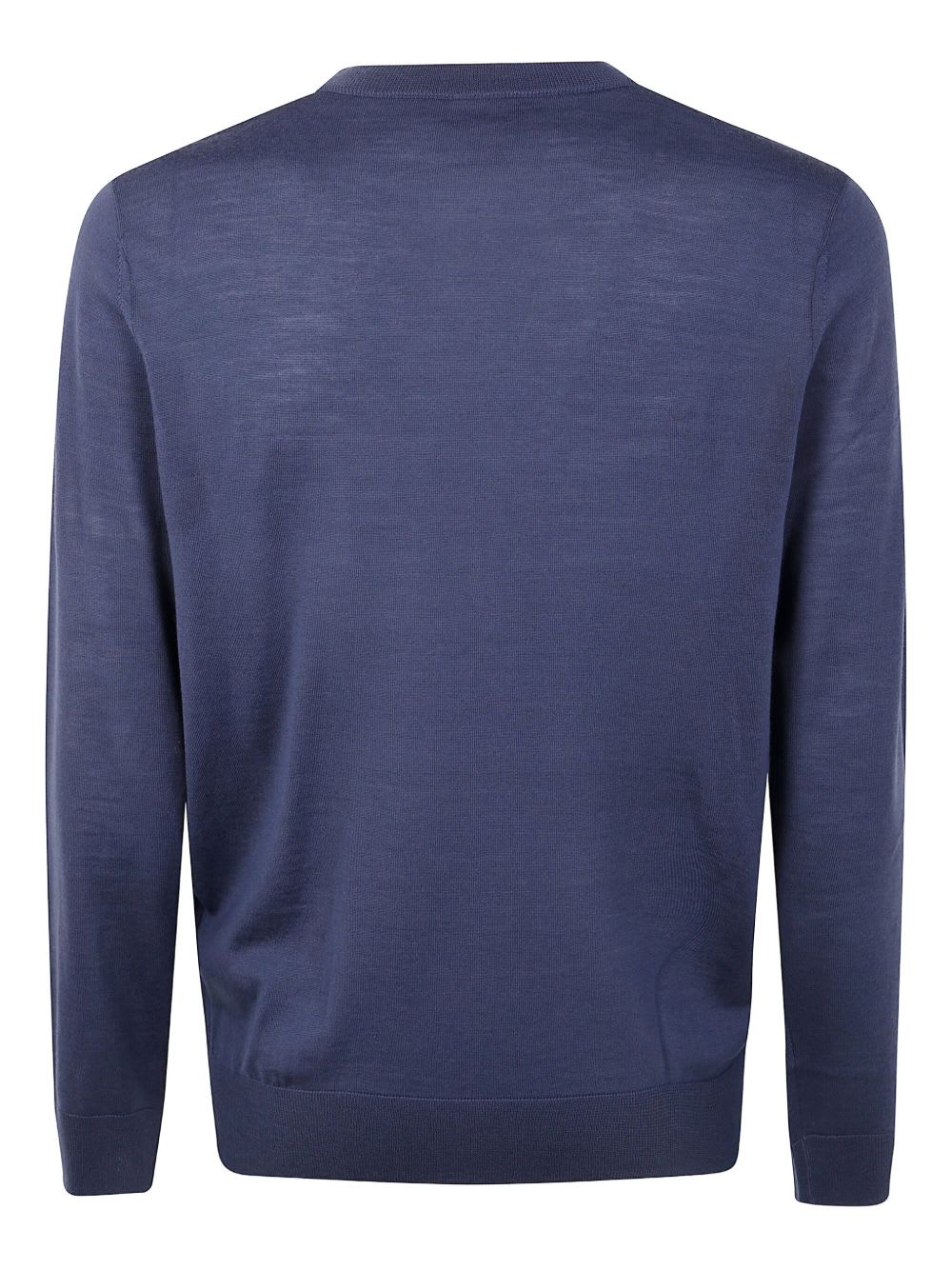 Paul Smith Merino Wool Crewneck Sweater In Blue