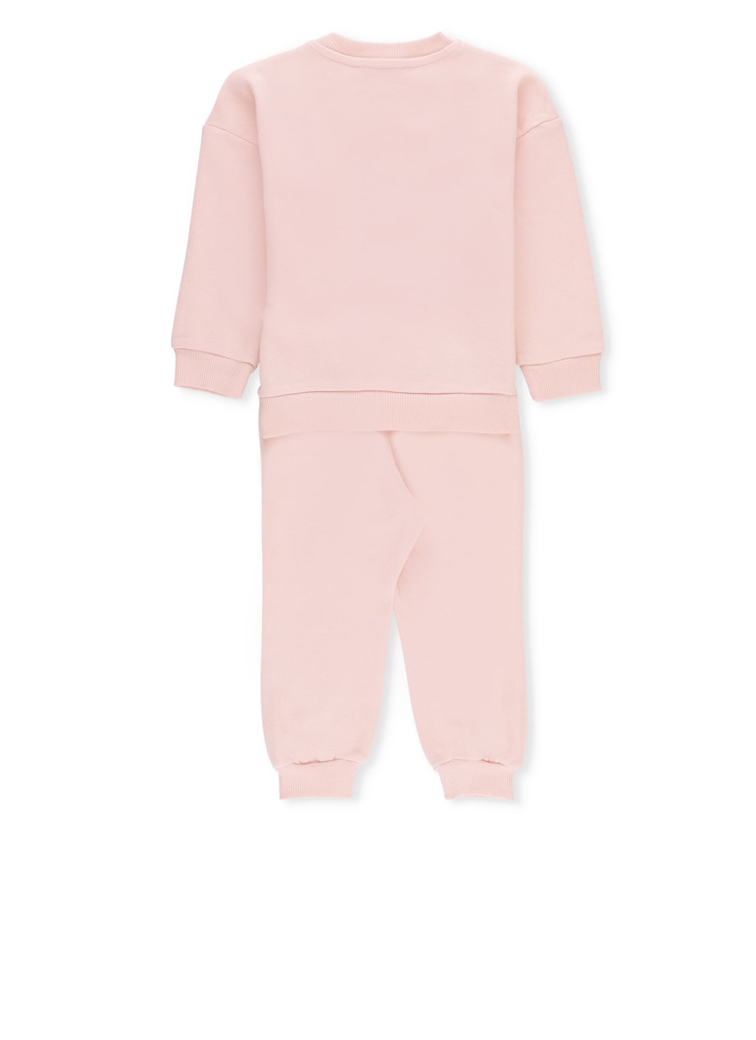 Shop Moschino Cactus Teddy Bear Two Piece Suit In Pink