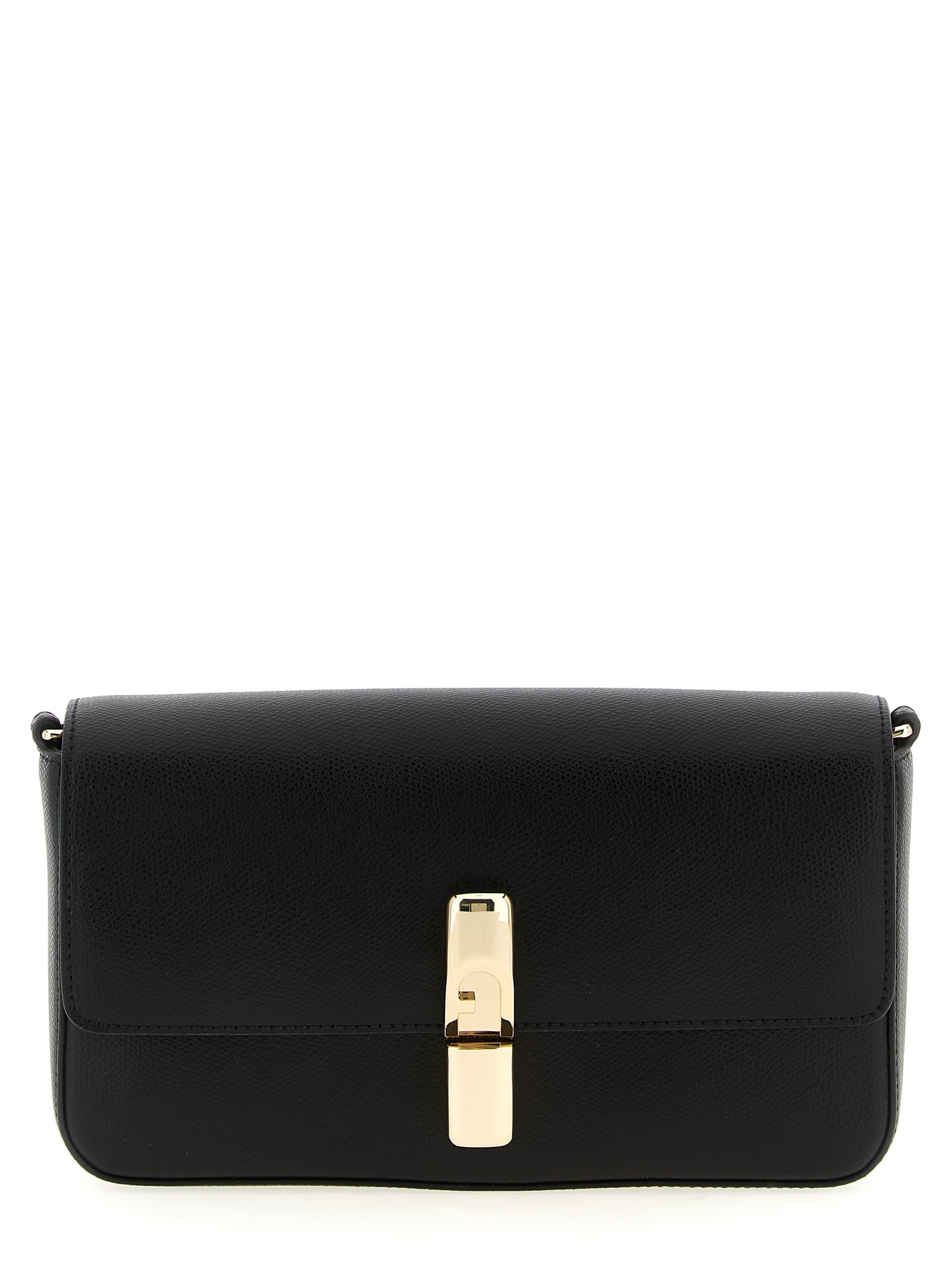 Furla Iride Small Crossbody Bag In Black