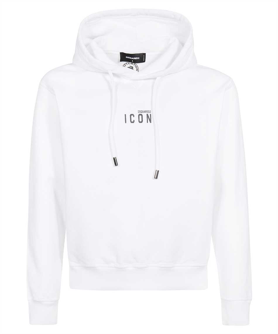 Shop Dsquared2 Icon Cotton Hoodie In White