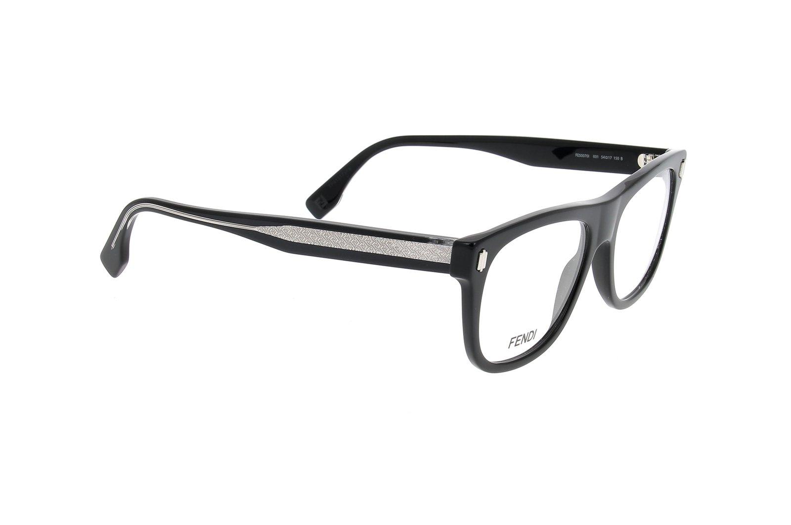 Shop Fendi Square-frame Glasses In 001 - Black