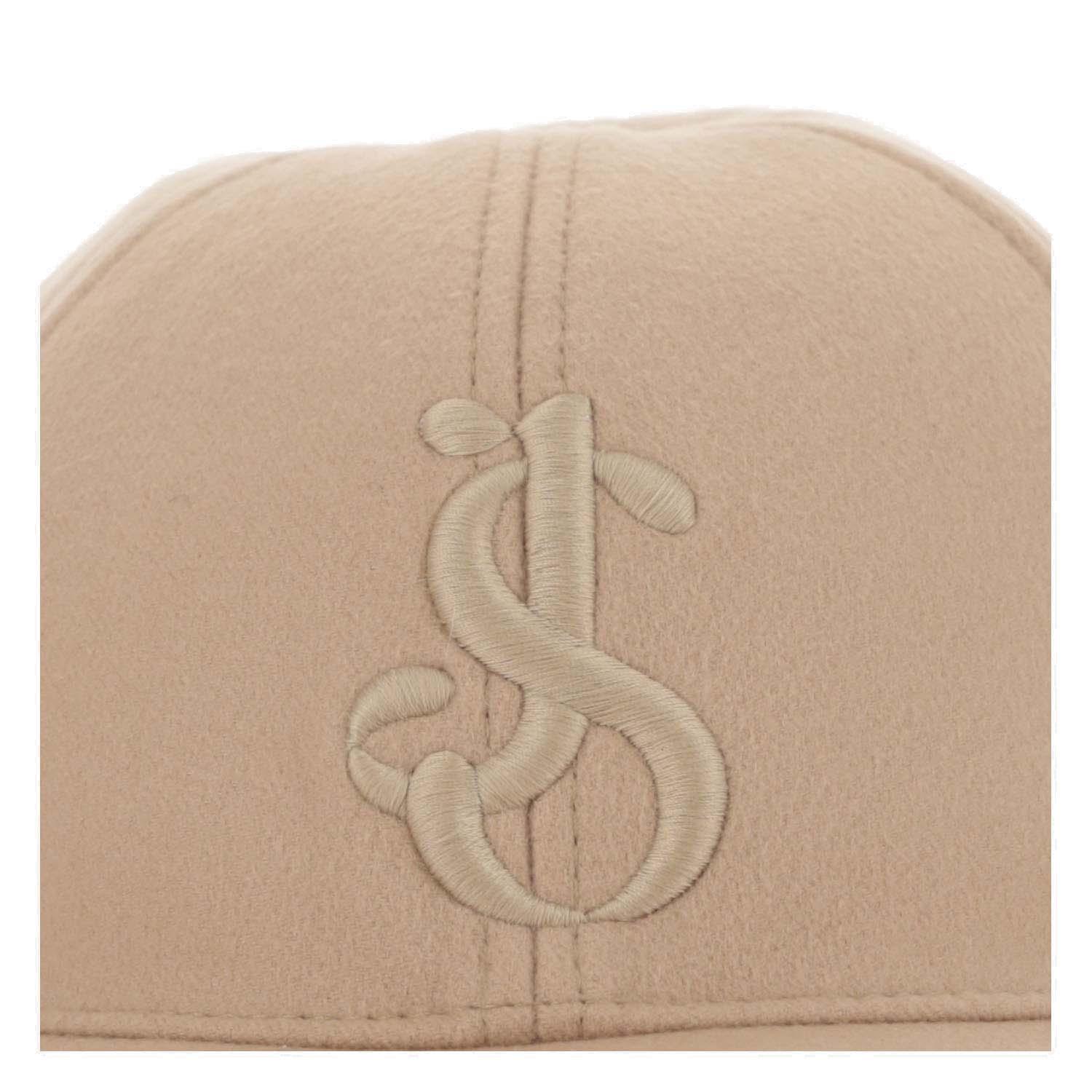 Jil Sander Logo Embroidered Curved-peak Baseball Cap In Camel