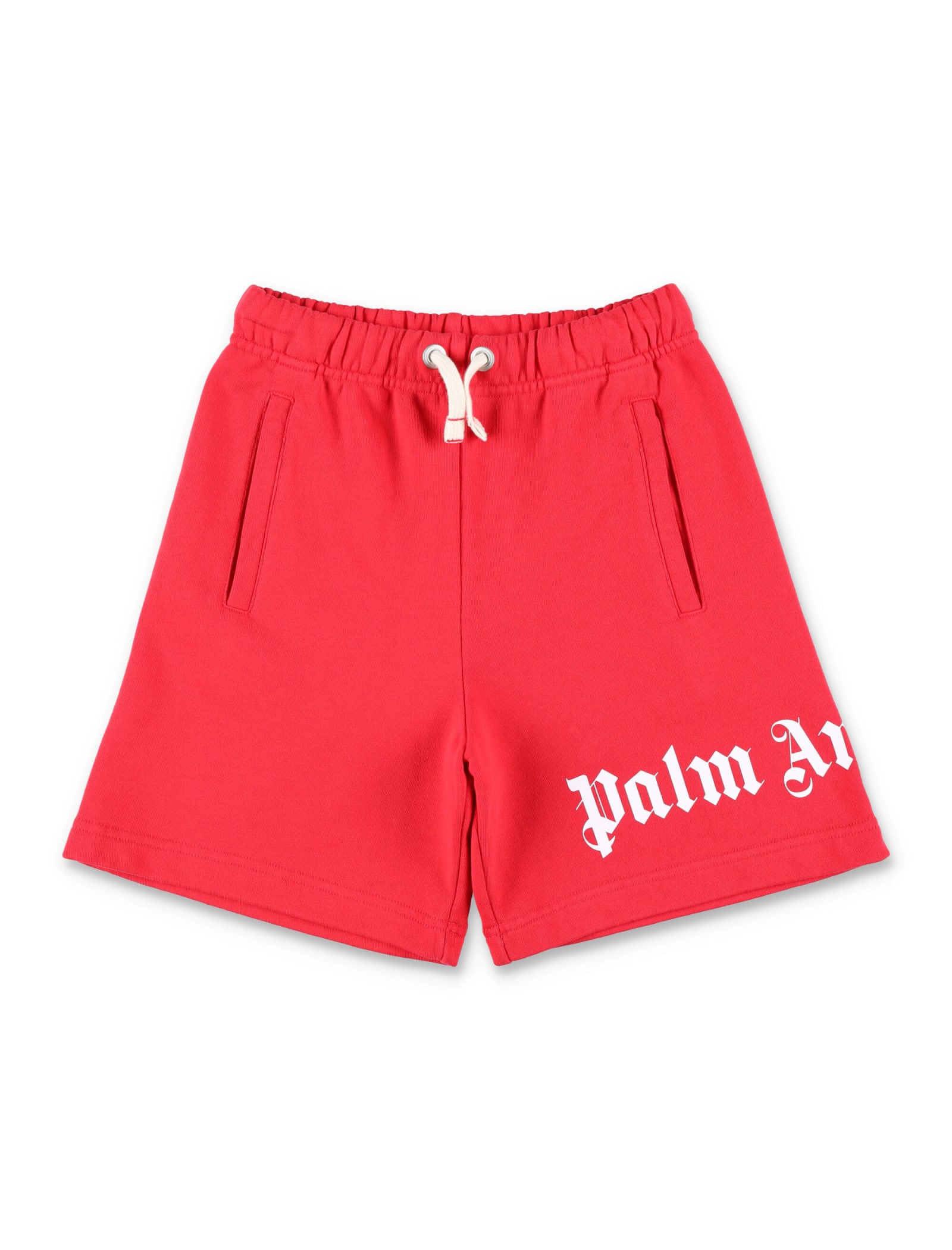 Shop Palm Angels Classic Overlogo Sweat Shorts In Red