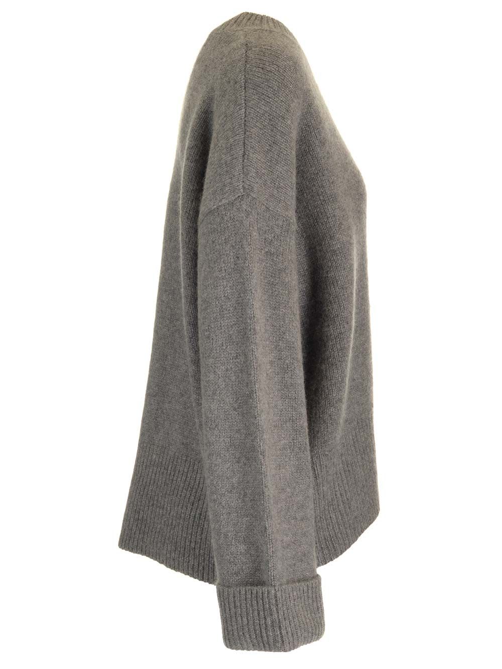 Shop Arch4 Knightsbridge Cashmere Knit Sweater In Grey