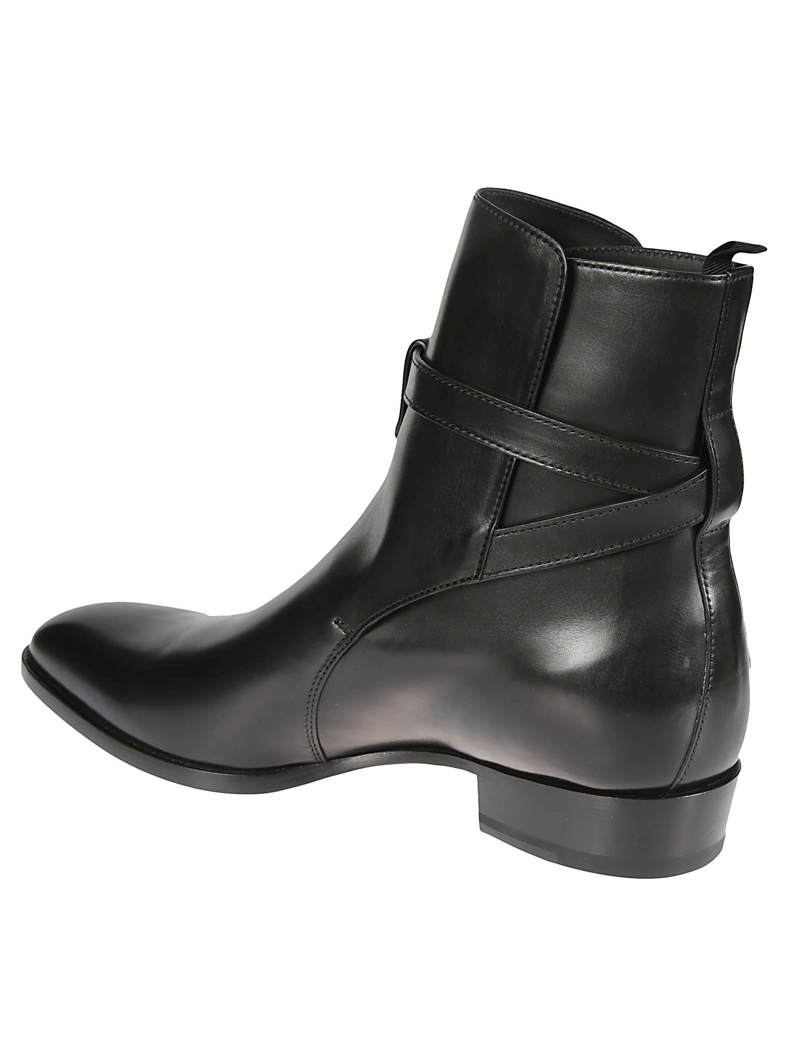 Shop Saint Laurent Wyatt 30 Boots In Black