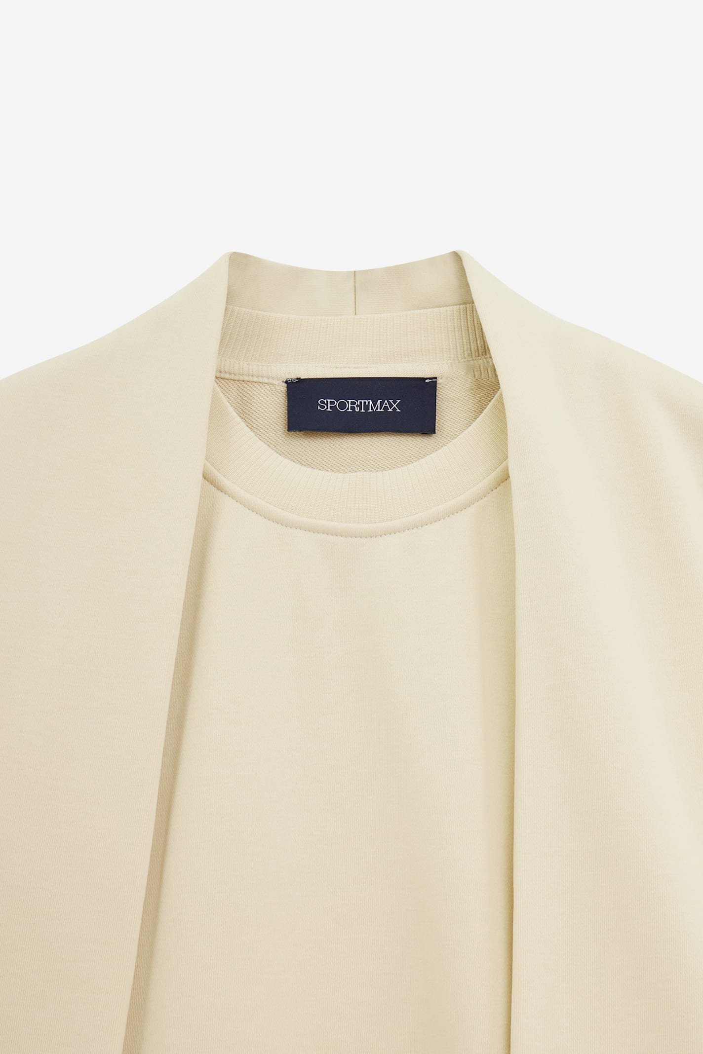Sportmax Minnie Cotton-blend Jersey Sweatshirt In Neutral