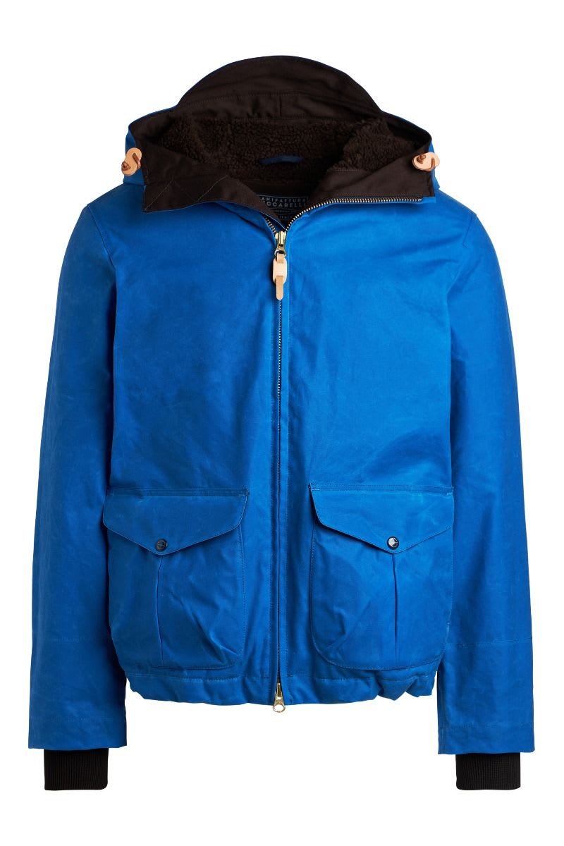 Shop Manifattura Ceccarelli Blazer Coat In Mid Blue