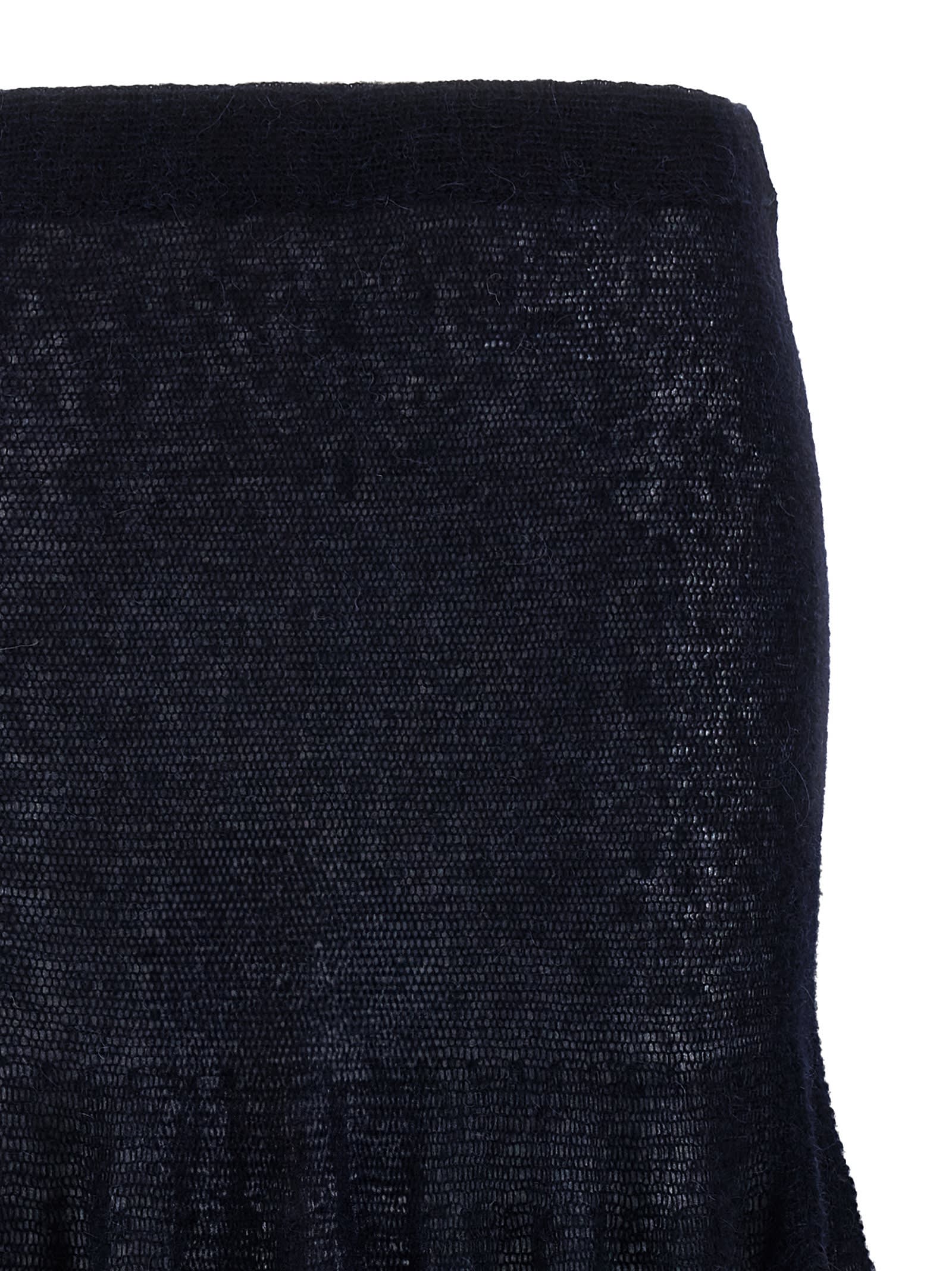 Magda Butrym Knitwear 16 Skirt Elastic Waistband In Black