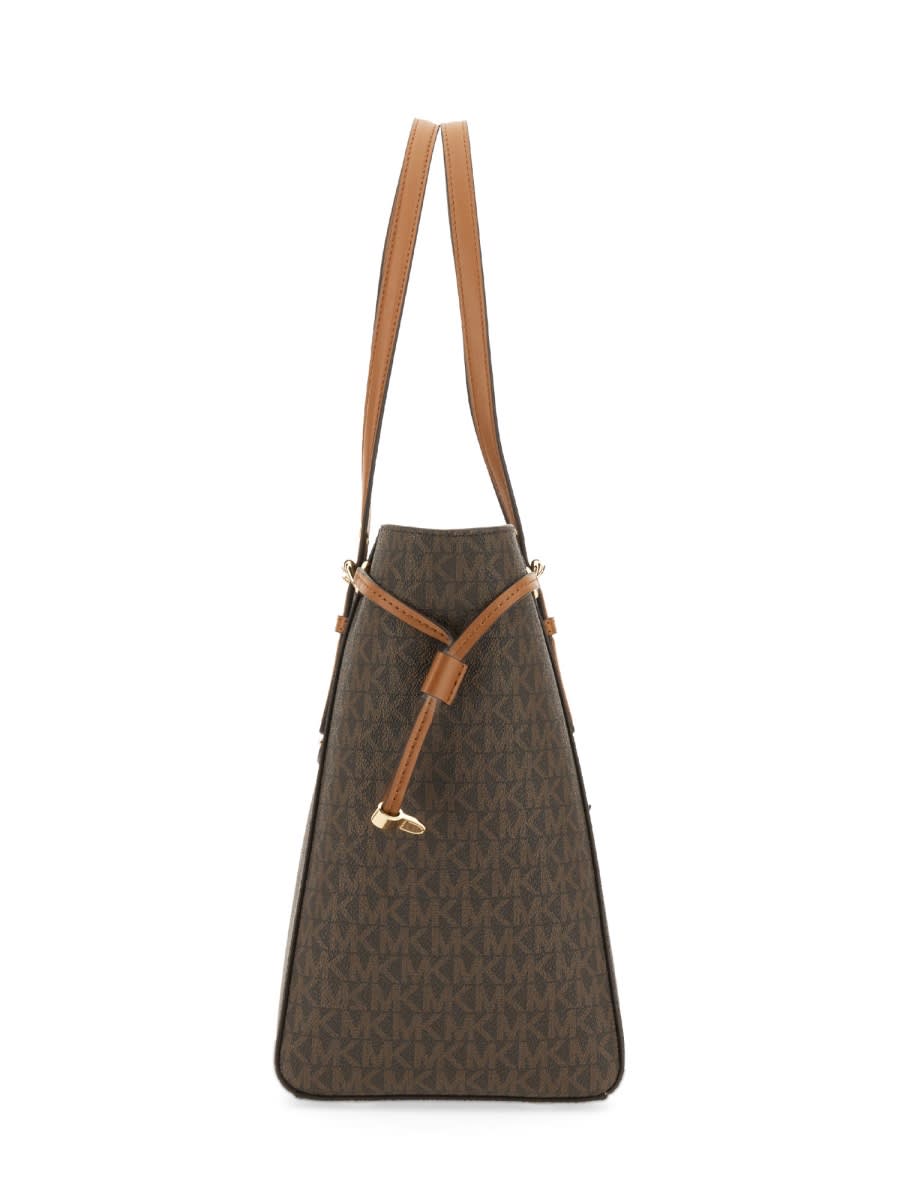 Shop Michael Kors Voyager Medium Tote Bag In Brown