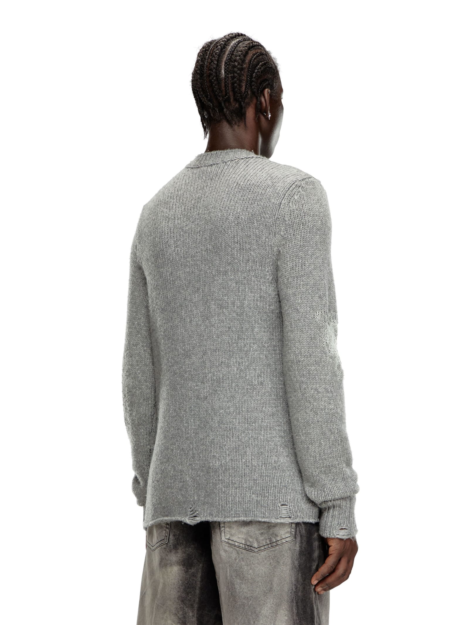 Shop Diesel K-norman Sweater In Grey