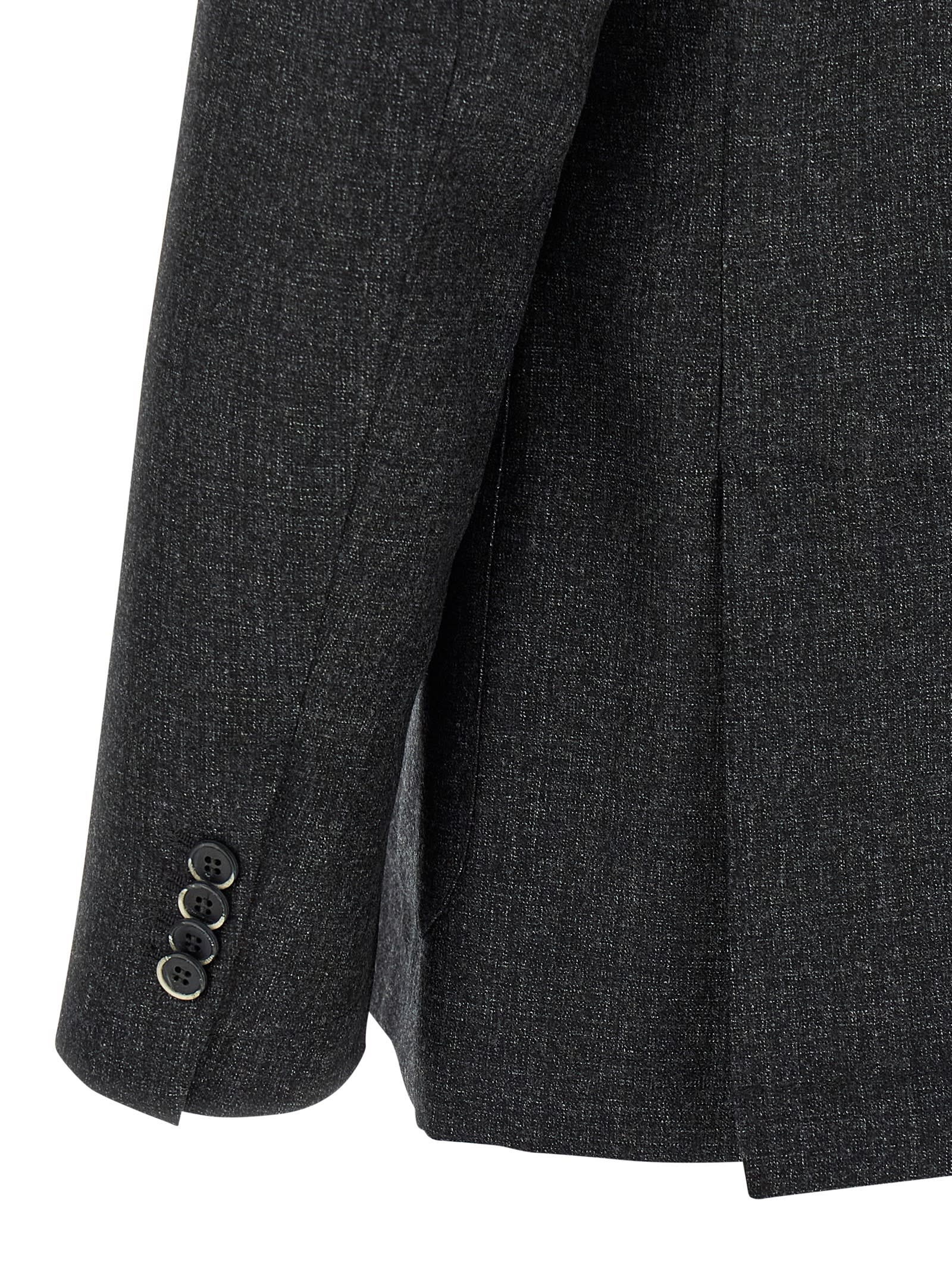 Barena Venezia Double Breasted Long Sleeve Blazer In Gray