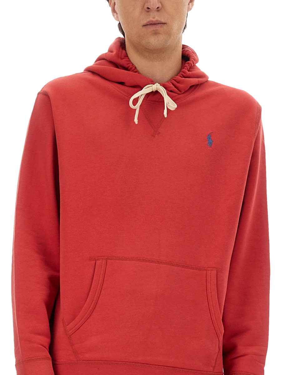 Polo Ralph Lauren Hoodie In Red