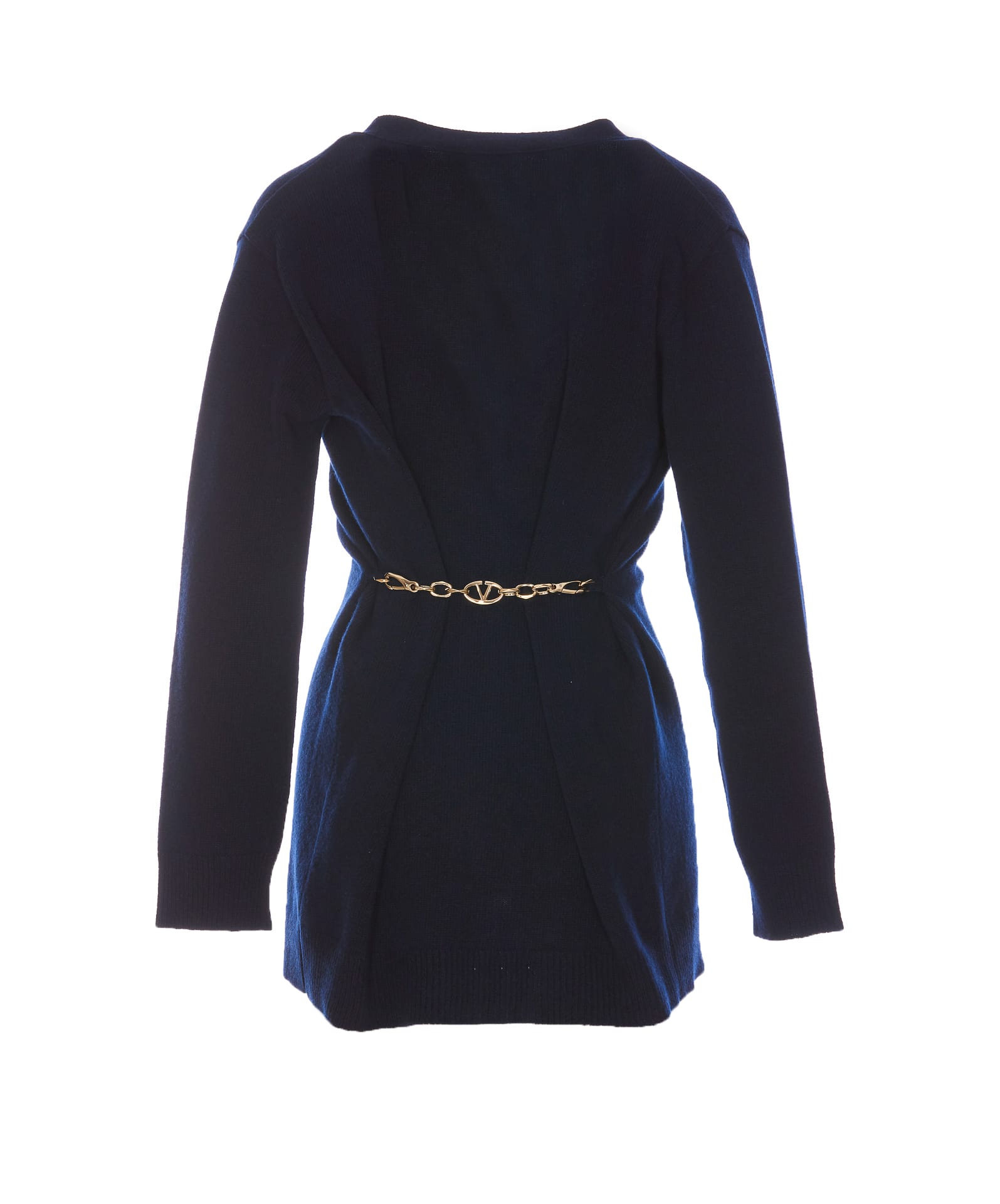 Shop Valentino Cardigan In Blue